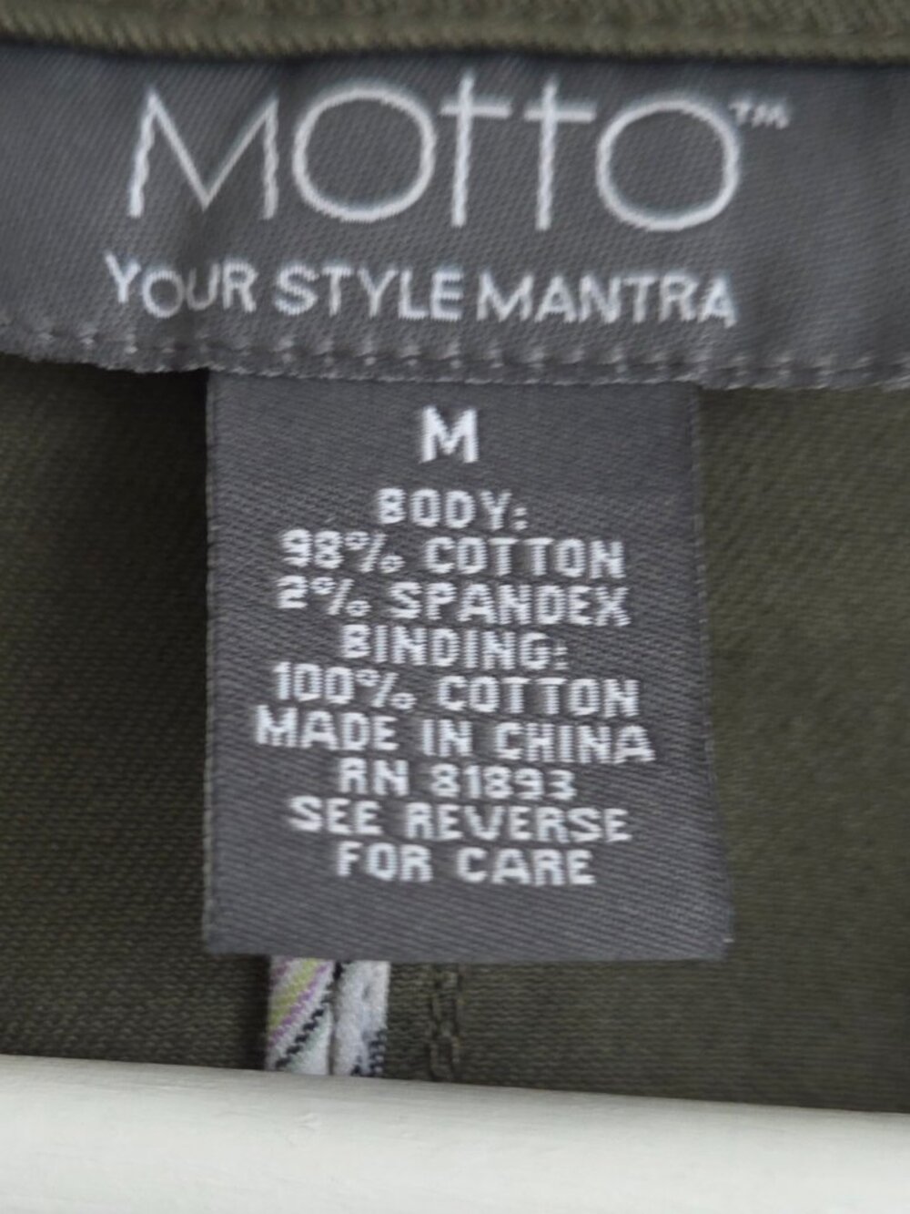 Military Olive Cargo Button Front Spring Jacket - Picture 4 of 6
